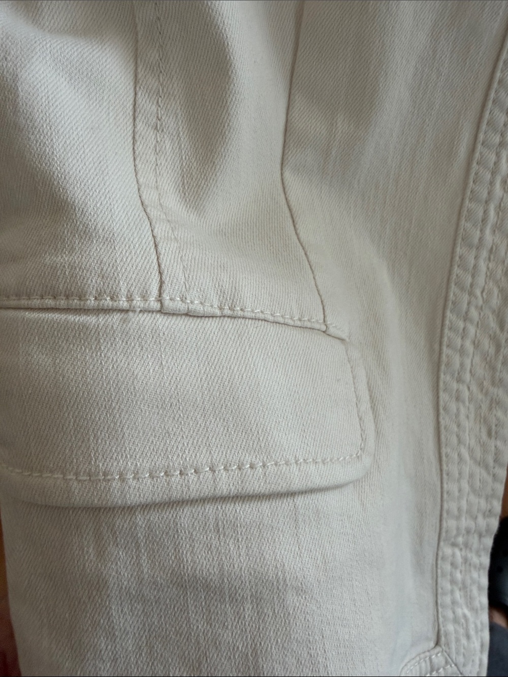 LOFT Cream Collarless Blazer Jacket - Picture 4 of 6